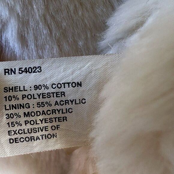 Vintage GAP Women's Hooded Vest Size Small Soft Faux Fur Lined Warm Knit Jacket - Picture 8 of 10